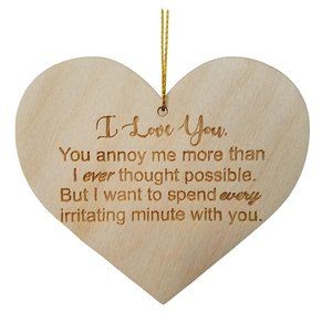 Funny Anniversary Gift Heart Shaped Ornament